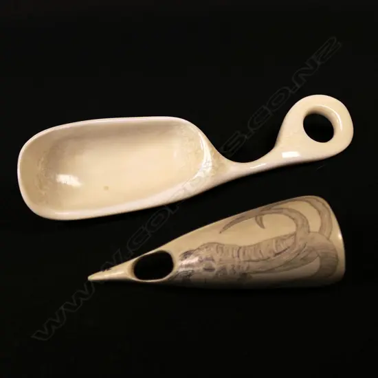 Two contemporary carved pieces by Jorgen Lotz