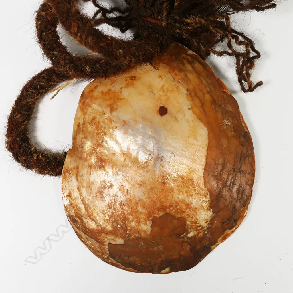 An Australian Aboriginal pearl shell lonka lonka (pubic cover) Image 1++