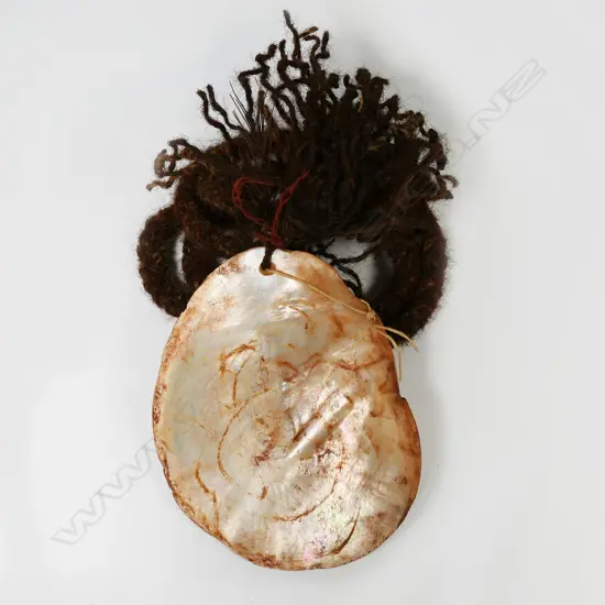 An Australian Aboriginal pearl shell lonka lonka (pubic cover)
