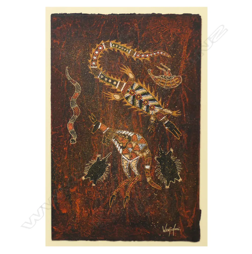 Leanne Reid Wanjidari (AUS Aboriginal 1965-) 'Food Chain' Image 1++
