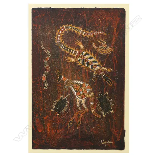 Leanne Reid Wanjidari (AUS Aboriginal 1965-) 'Food Chain'