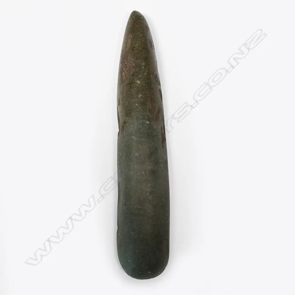 A West Papuan grey-green stone adze blade Image 1++