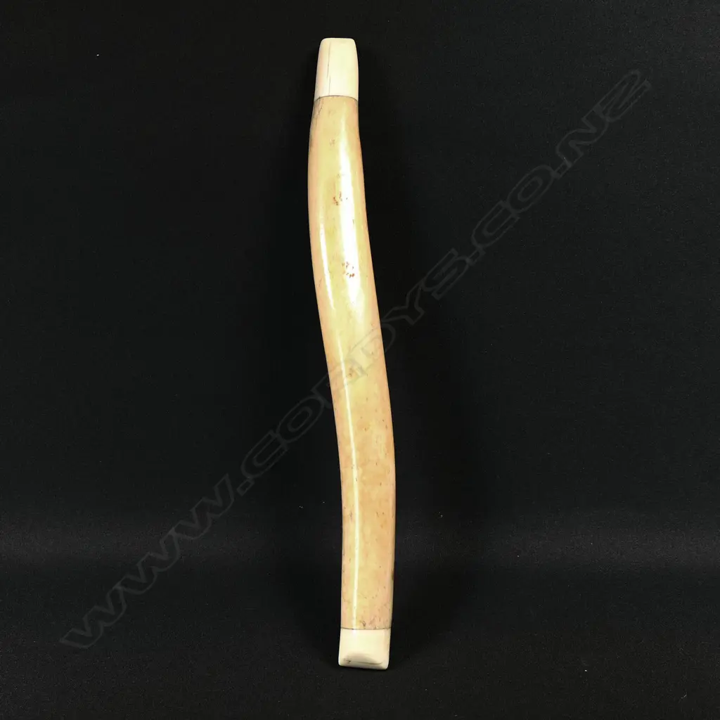 A whalebone fisher’s priest with marine ivory capped ends Image 1++