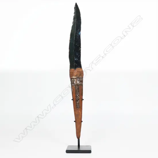 An obsidian bladed dagger