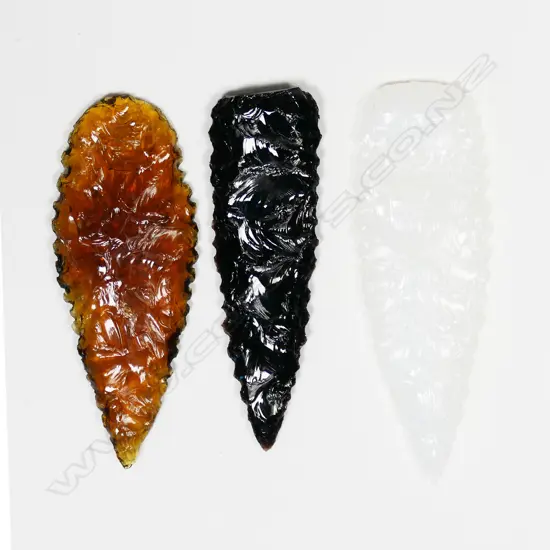 Three Kimberley glass points