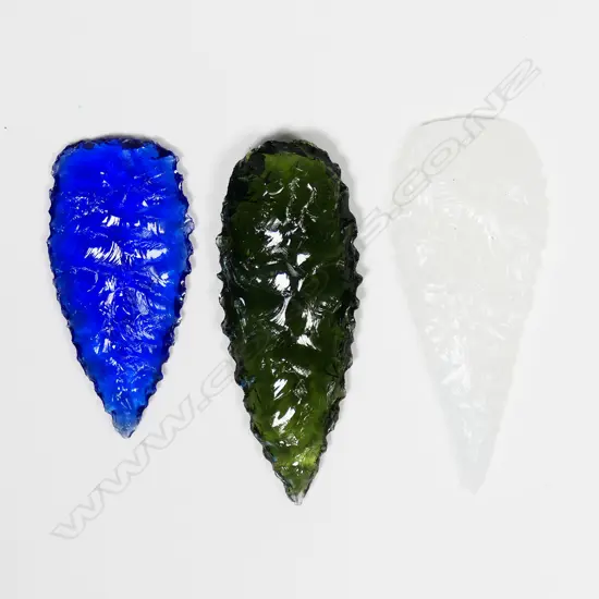 Three Kimberley glass points