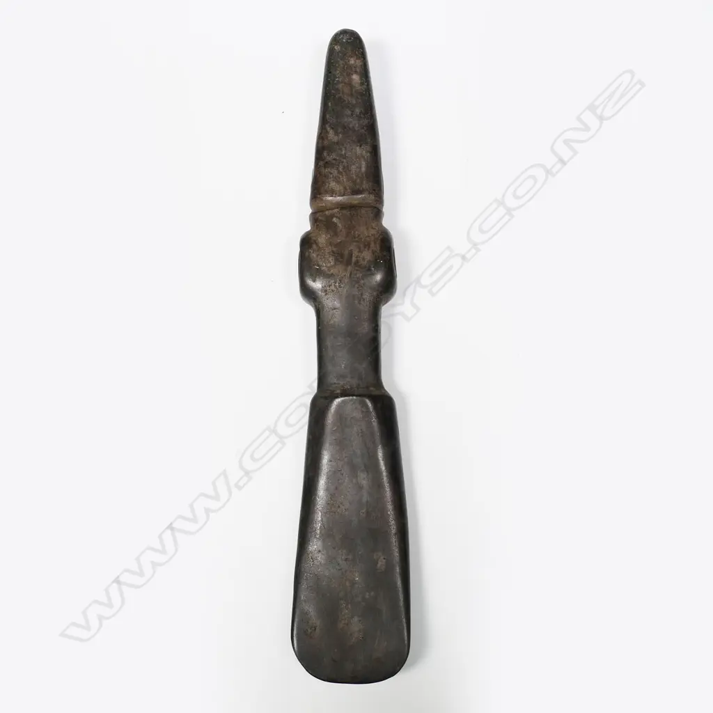 A large and decorative ceremonial adze blade Image 1++