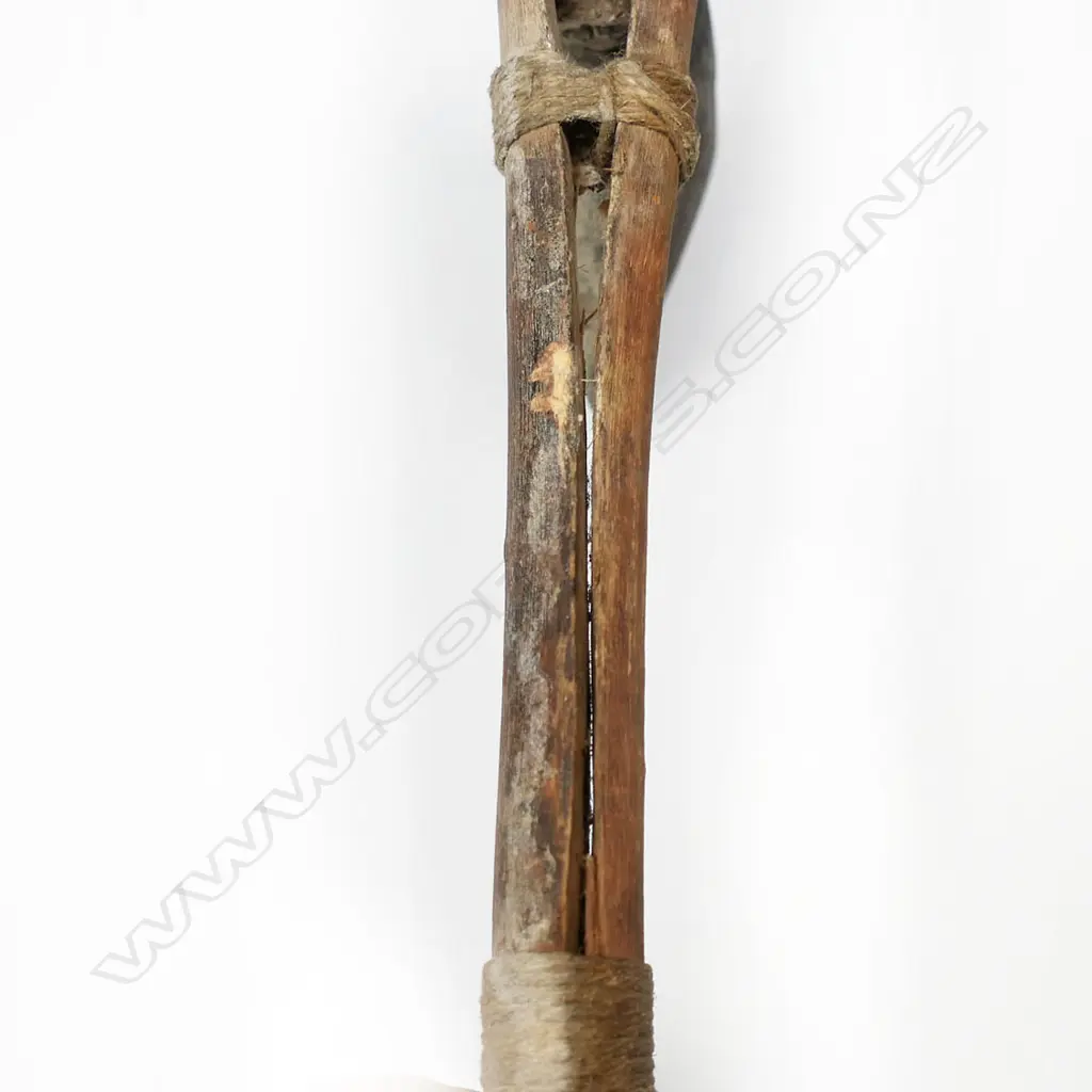 Two Aboriginal hafted stone axes Image 1++