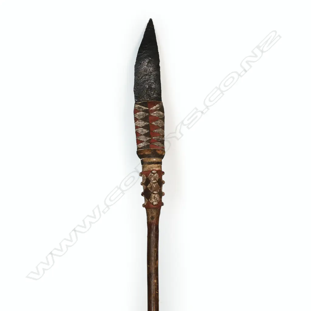 An obsidian bladed spear Image 1++