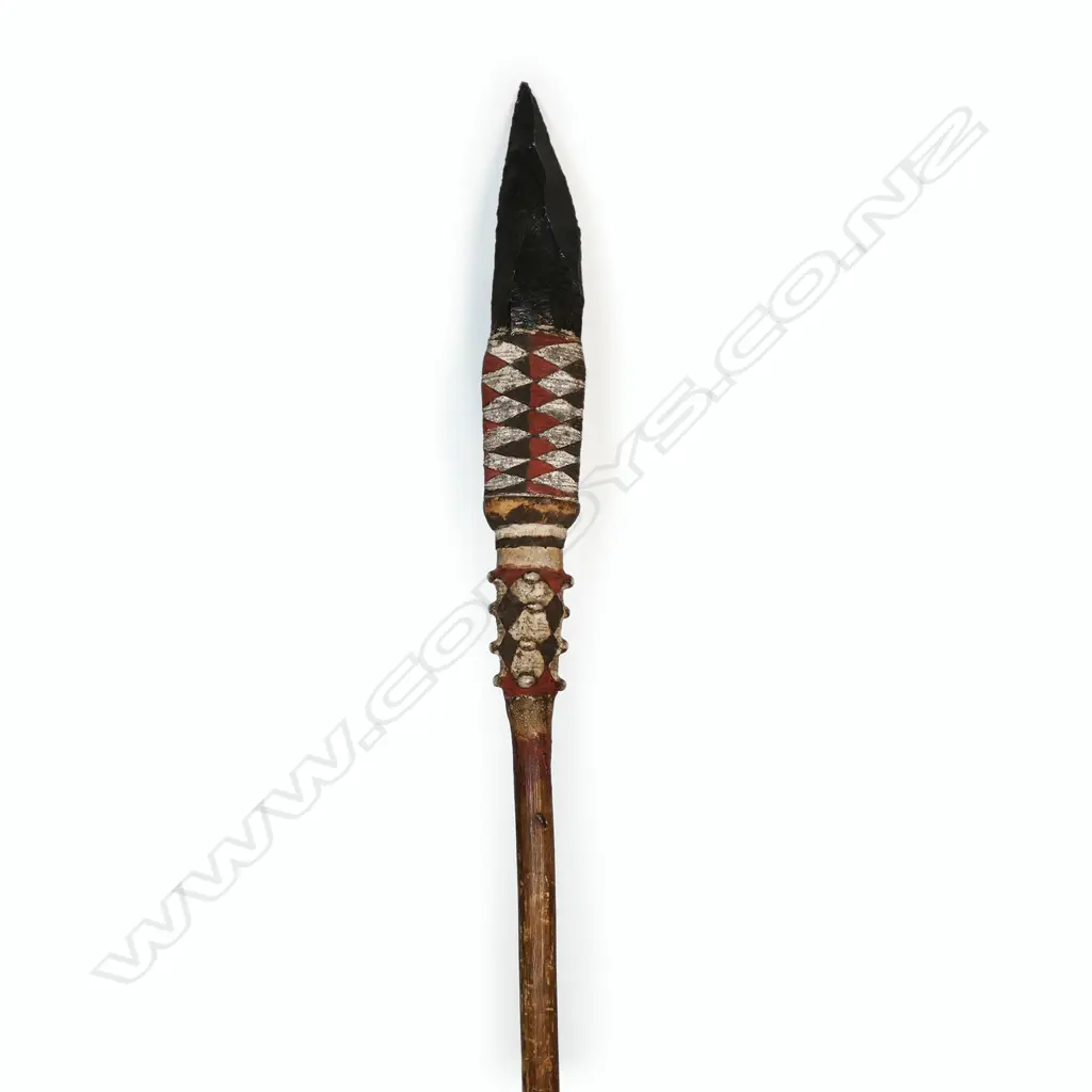 An obsidian bladed spear Image 1++