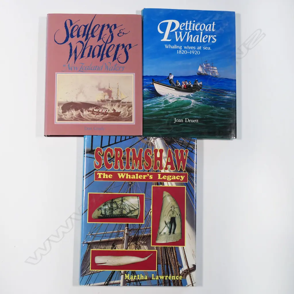 Three books on Whaling/Scrimshaw (click for details) Image 1++