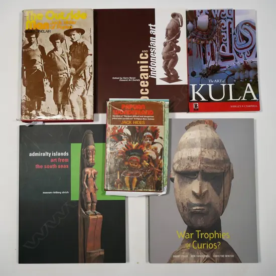 Six books on PNG/Admiralty Islands/War Museum Collection Melbourne/Oceania. (click for details)