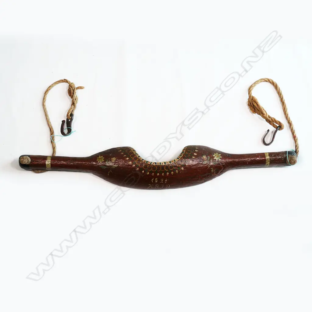 A 19thC Danish milkmaid's yoke (åg) Image 1++