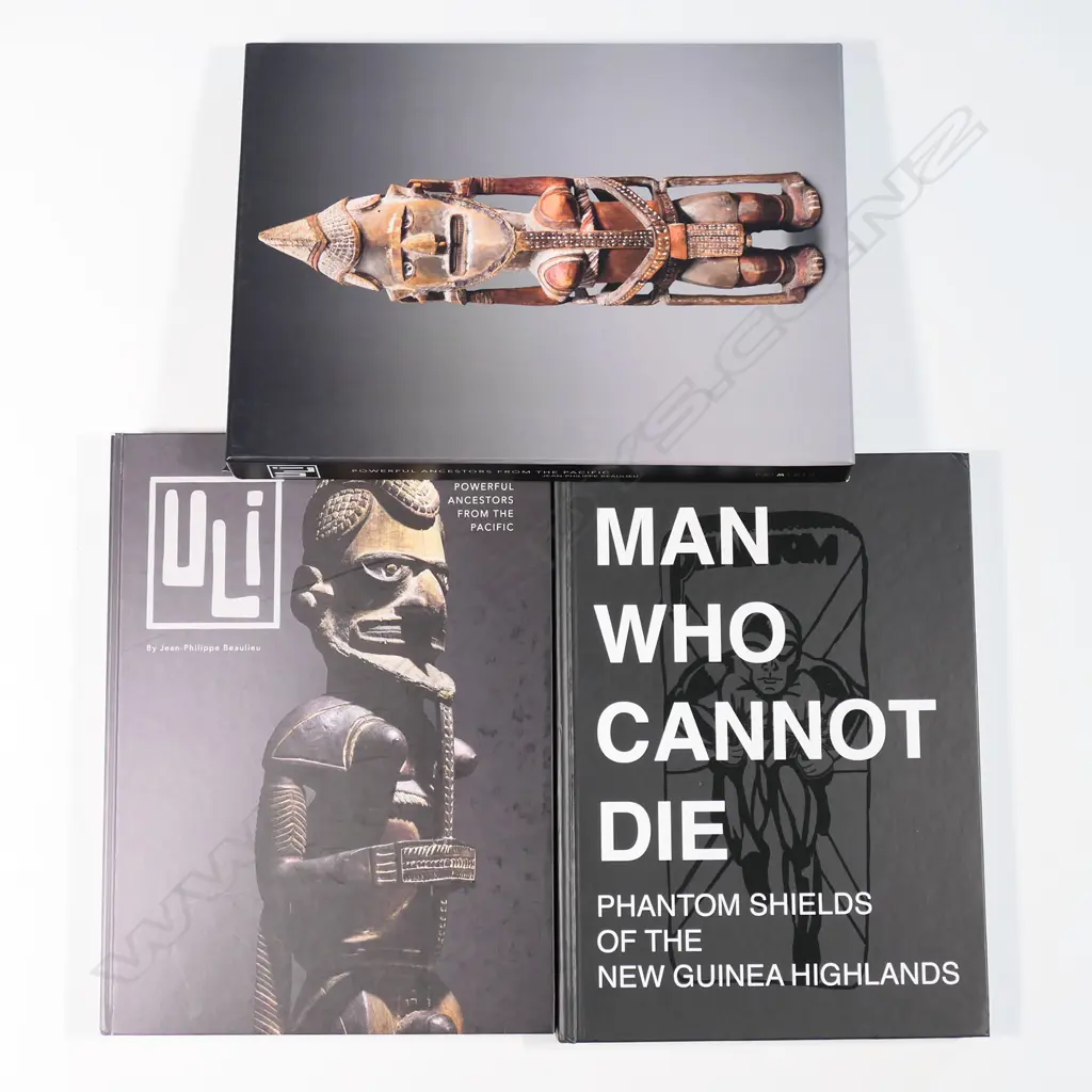 Two books New Ireland Uli and New Guinea shields: (click for details) Image 1++