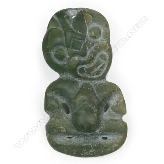 An old Māori pounamu hei tiki