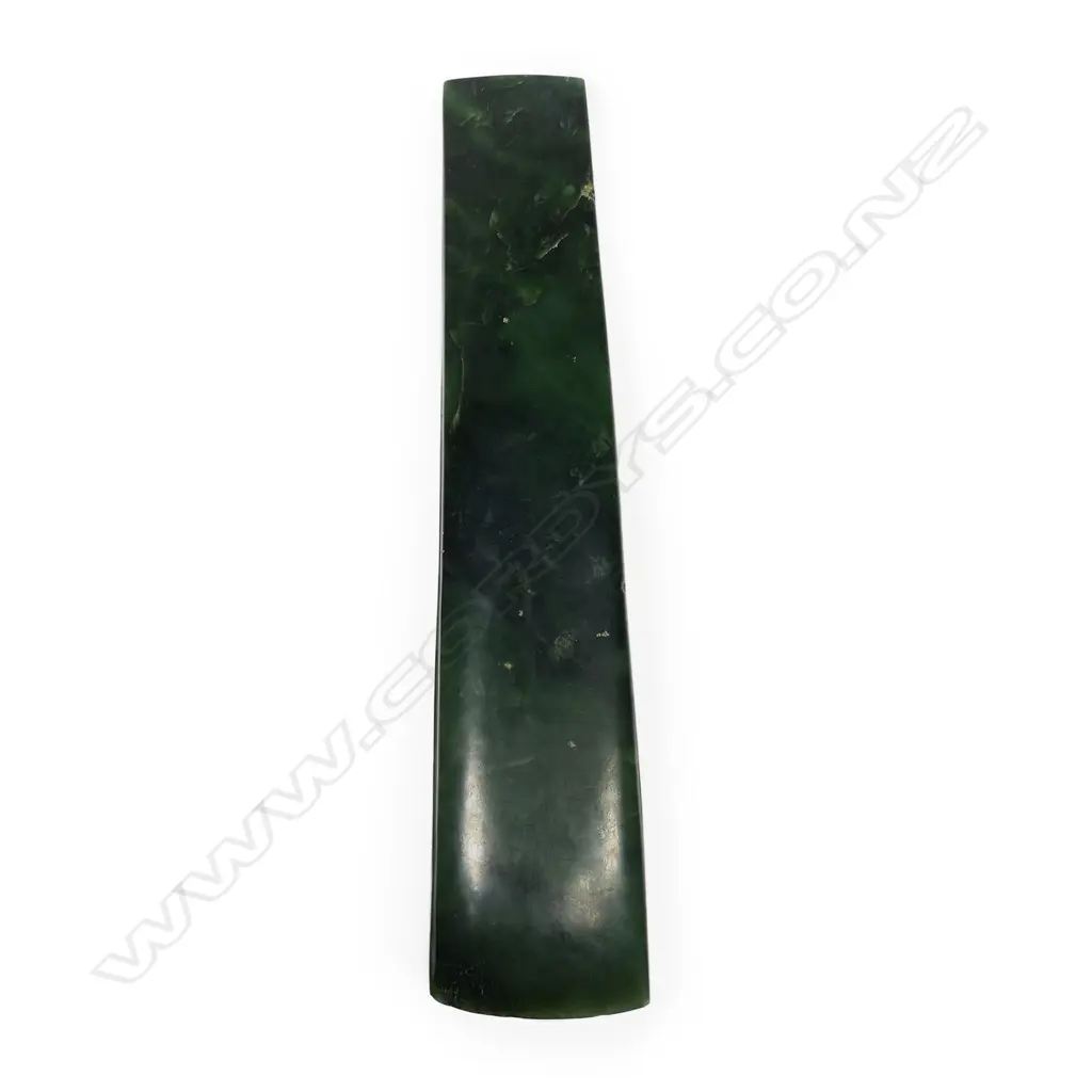 A large old Māori toki pounamu (adze) Image 1++