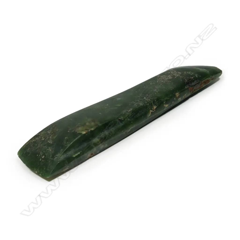 An old Māori toki pounamu (adze) Image 1++