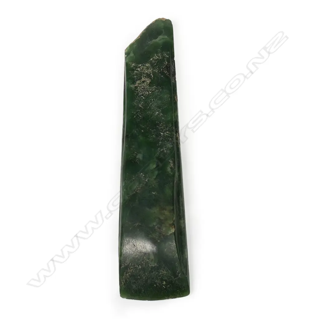 An old Māori toki pounamu (adze) Image 1++