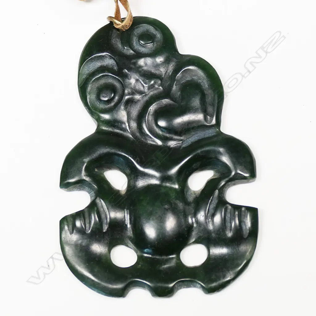 A 20thC pounamu hei tiki Image 1++