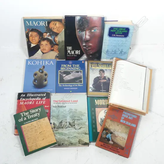 Assorted Māori subject books