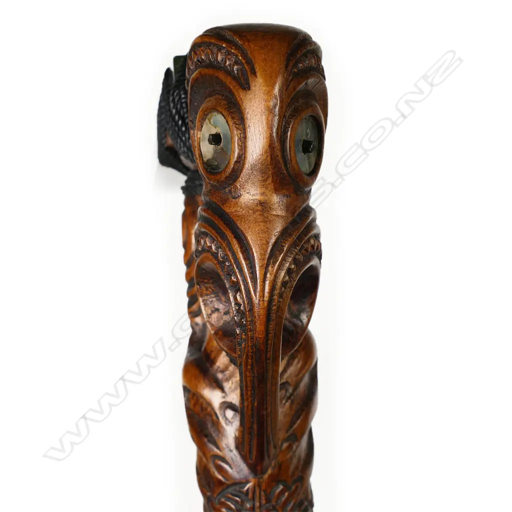 A late 20thC Māori toki poutangata Image 1++