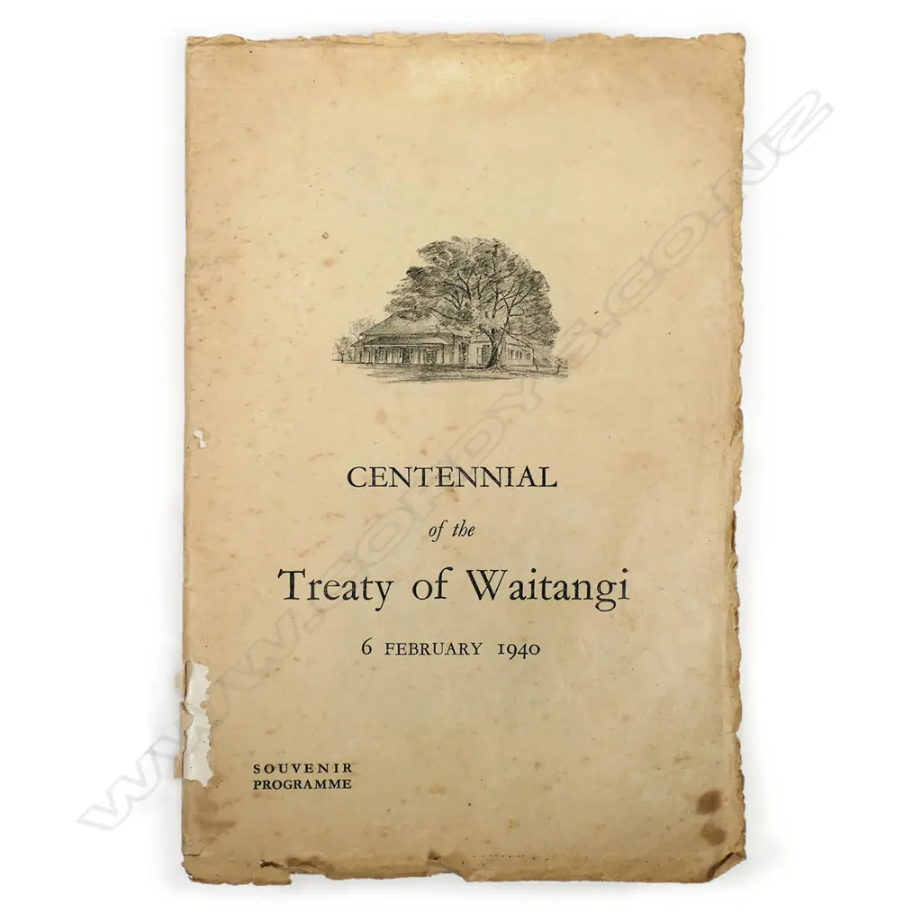 A Souvenir Programme 'Centennial of the Treaty of Waitangi 6 February 1940' Image 1++