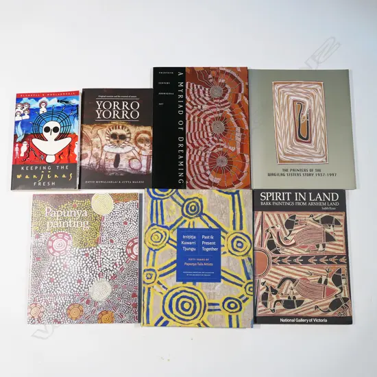 Seven books on Aboriginal art and culture