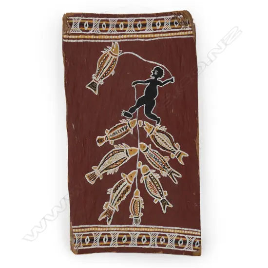 A vintage Aboriginal bark painting