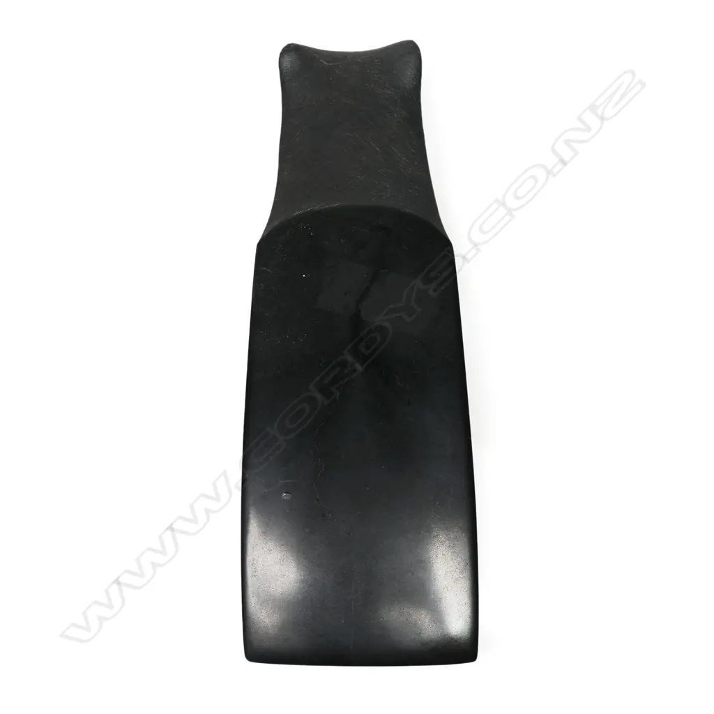 A Polynesian black basalt well-formed adze Image 1++