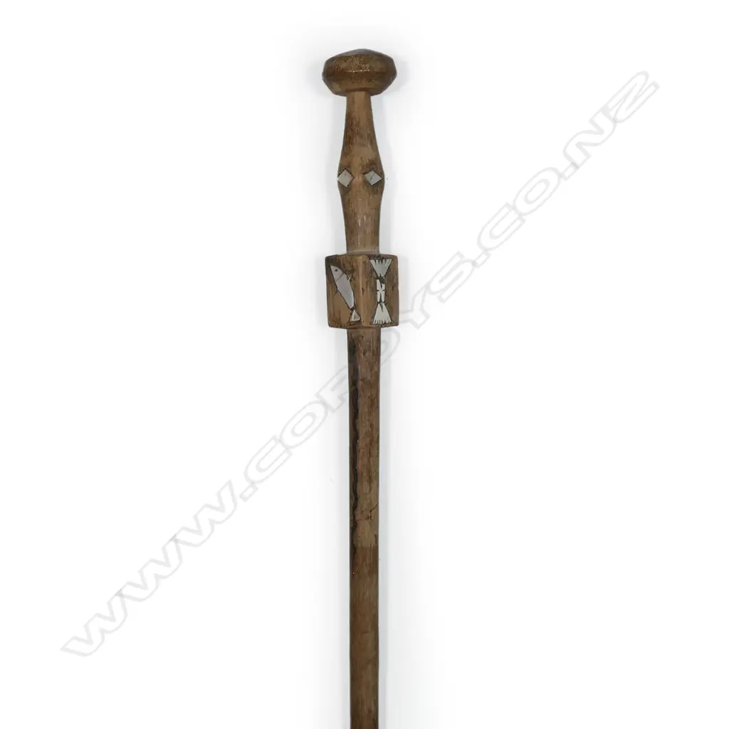 A vintage Solomon Islands walking stick Image 1++