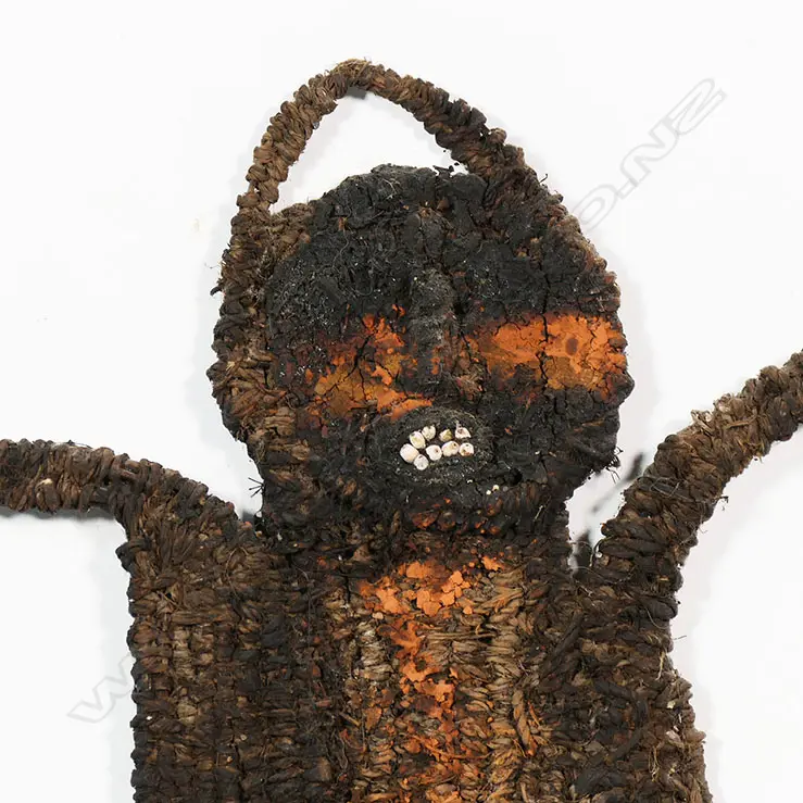 Large PNG timbuwarra spirit figure mounted on canvas Image 1++