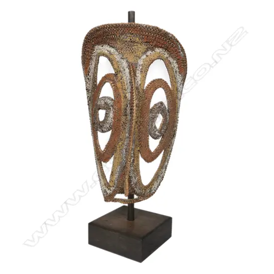 A woven Yam mask: East Sepik