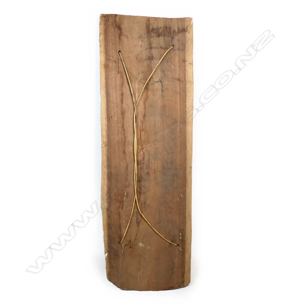 A vintage central New Guinea carved and pigmented shield Image 1++