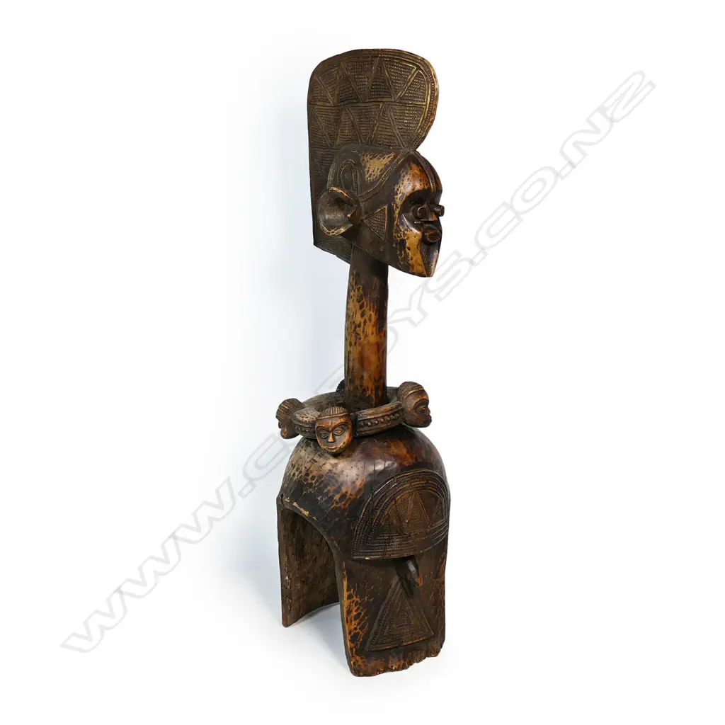 Large Nigerian Mumuye Sukwava carved shoulder mask/adornment Image 1++