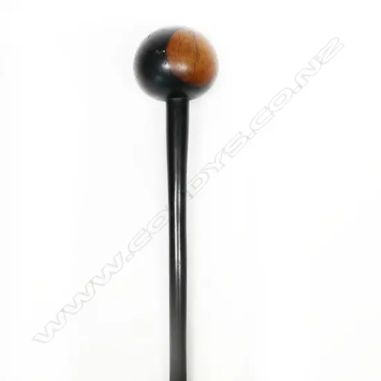 A vintage African knobkerrie ebony club