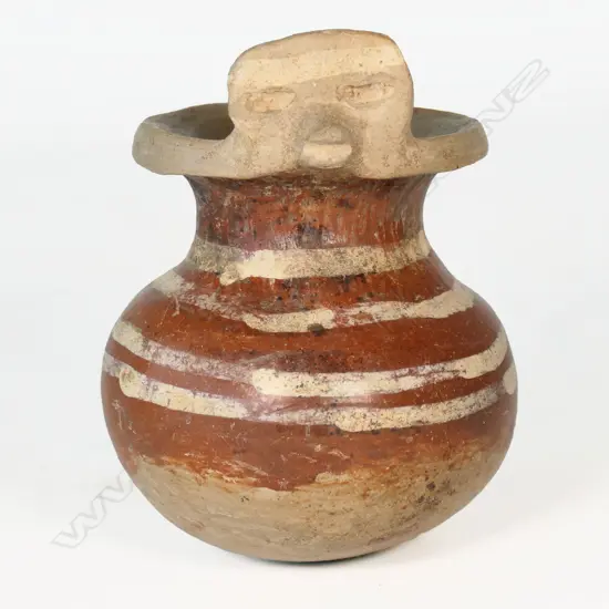 Pre-Columbian Chancay Anthropomorphic Vessel,