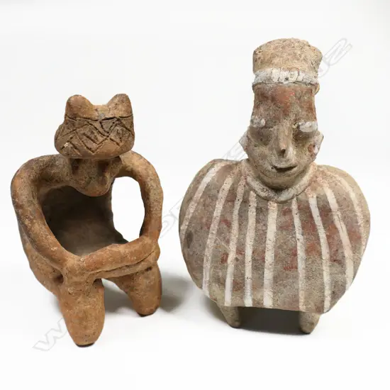 Two Pre-Columbian Figures - Provenance: The Collection of Robbert Haas,