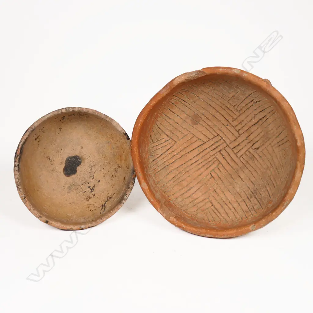 Pre-Columbian Bowl and  Oil Lamp, Image 1++