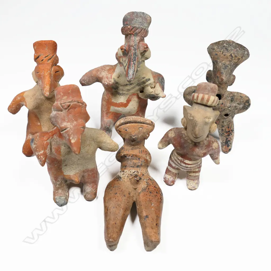 A Group of Six Pre-Columbian Figures, Image 1++