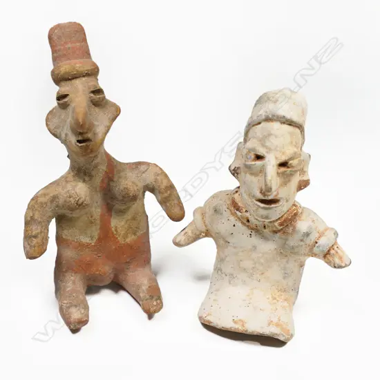 Two Pre-Columbian Jelisco Figures of a Man and  Women,