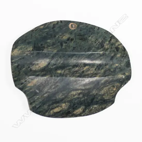 A Pre-Columbian Serpentine Stone Pendant,