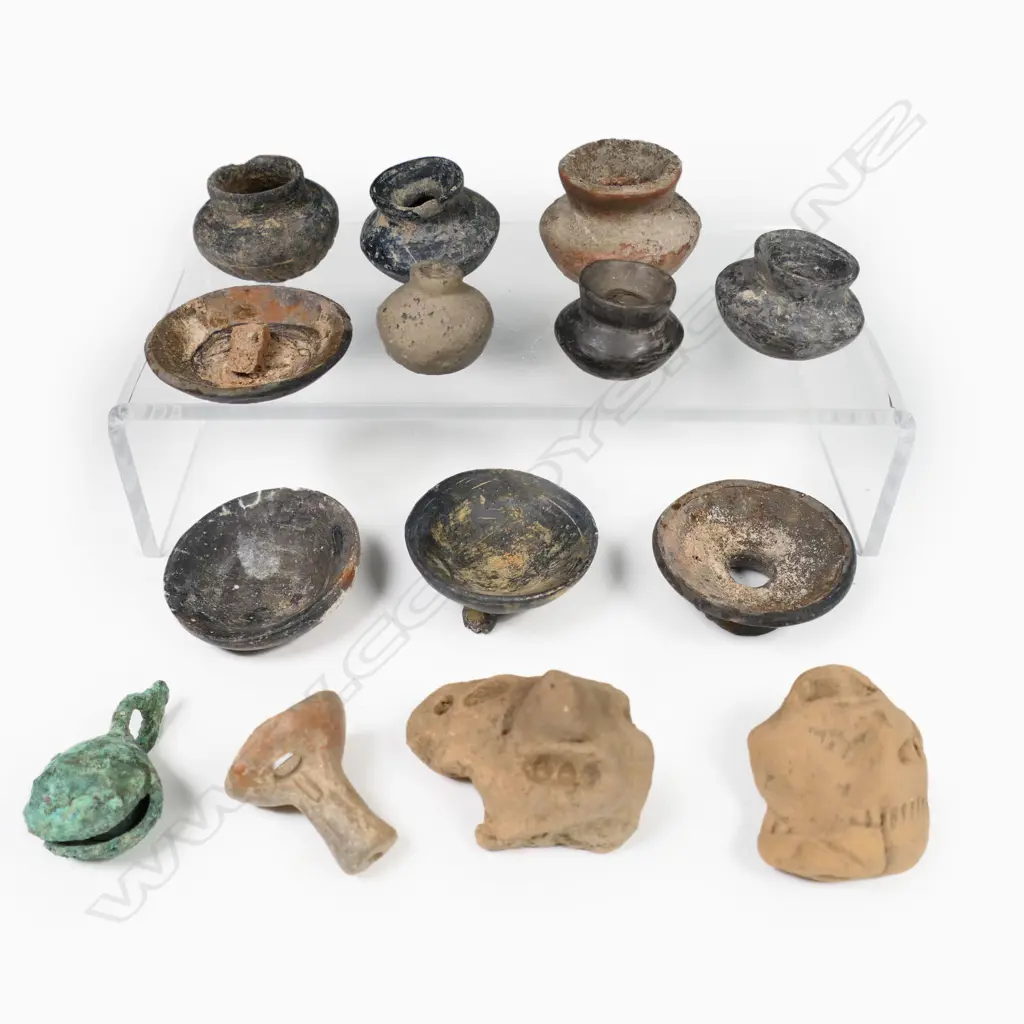 A Group of Ten Pre-Columbian Miniature Vases, Image 1++
