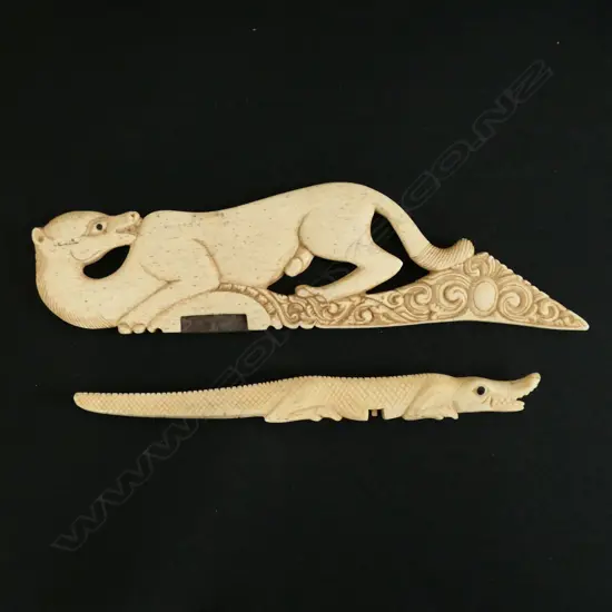 An Indonesian Lombok Bone Rice Harvest Cutting Tool,