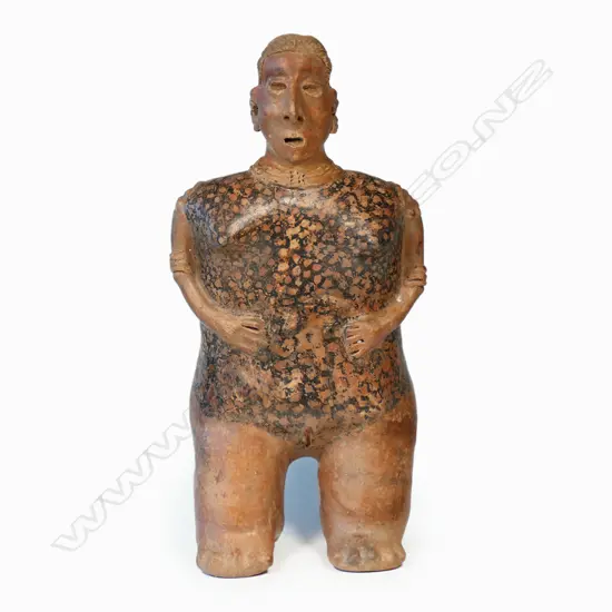 A good rare pre-Columbian Nayarit female figure,