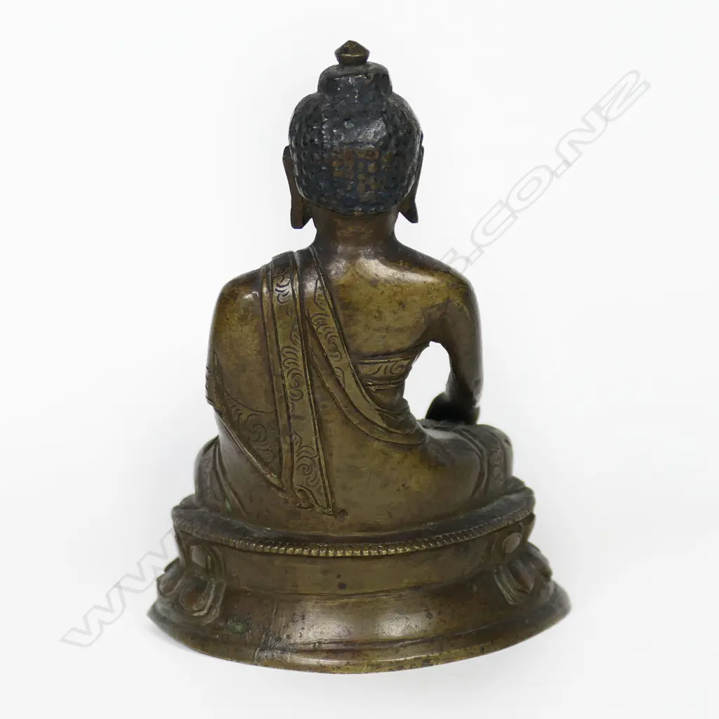 Tibetan Bronze Shakyamuni Buddha Figure, Image 1++