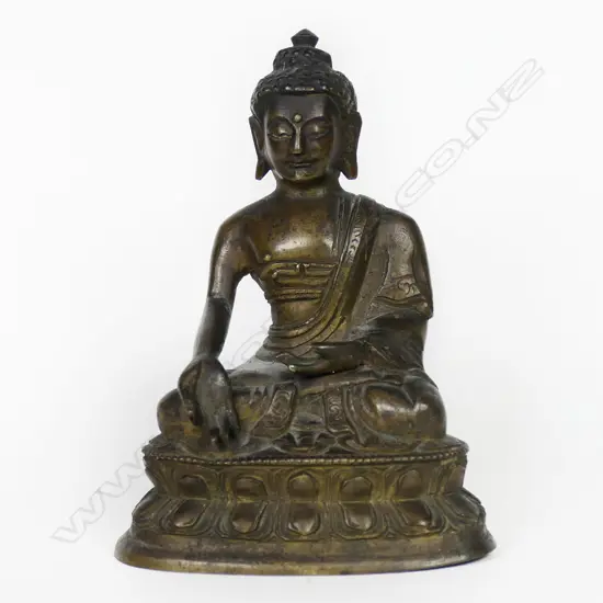 Tibetan Bronze Shakyamuni Buddha Figure,