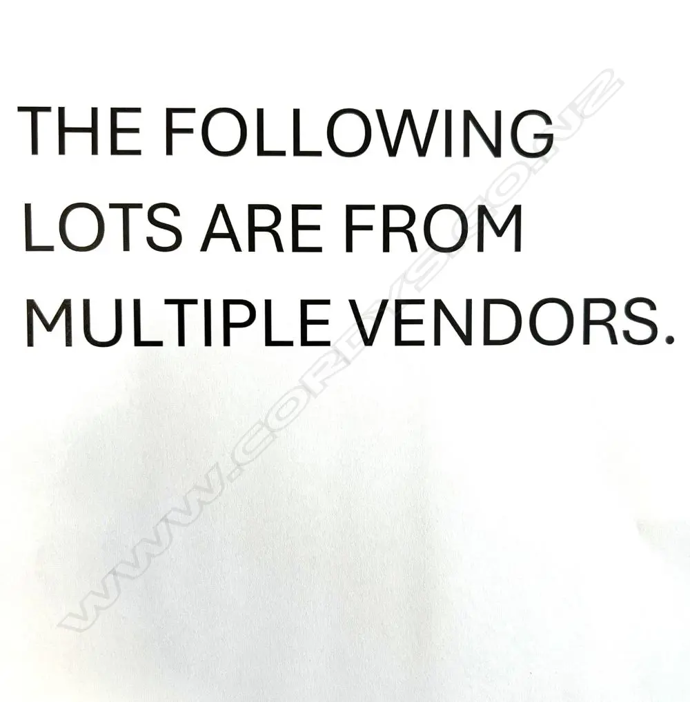 NOTE: The following lots are from multiple vendors. Image 1++
