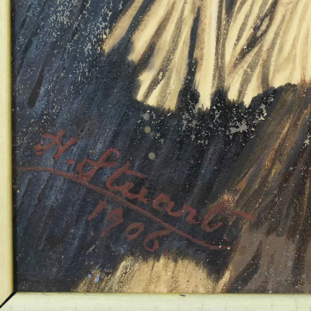 Helen Stuart (c.1848-1923) hand coloured portrait photograph (by Elizabeth Pulman 1836-1900) of the Māori chief Wetani Rore Tatangi Image 1++