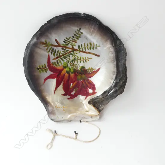 A large & impressive mother of pearl shell (attributed to Backhouse),