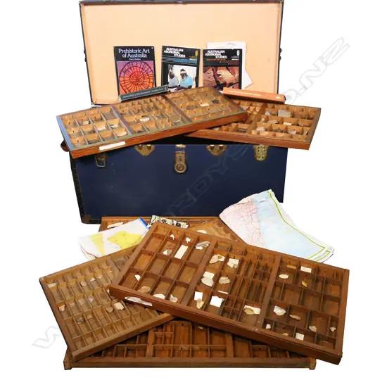 A large collection of over 500 prehistoric aboriginal stone tools including tula adzes,